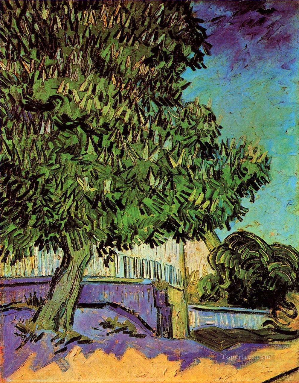 Chestnut Tree in Blossom Vincent van Gogh Oil Paintings